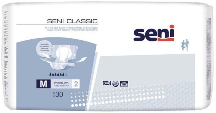 Подгузники для взрослых Seni Classic Medium (30 шт.) 31043 - фото 6520