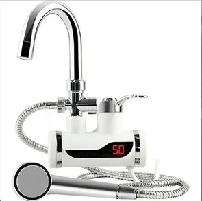 Кран-водонагреватель Saniteco WM-001-C2 с душем (белый) 54003