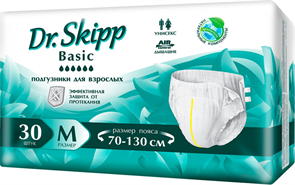 Подгузники для взрослых Dr Skipp Basic р-р M (80-120 см) 31074